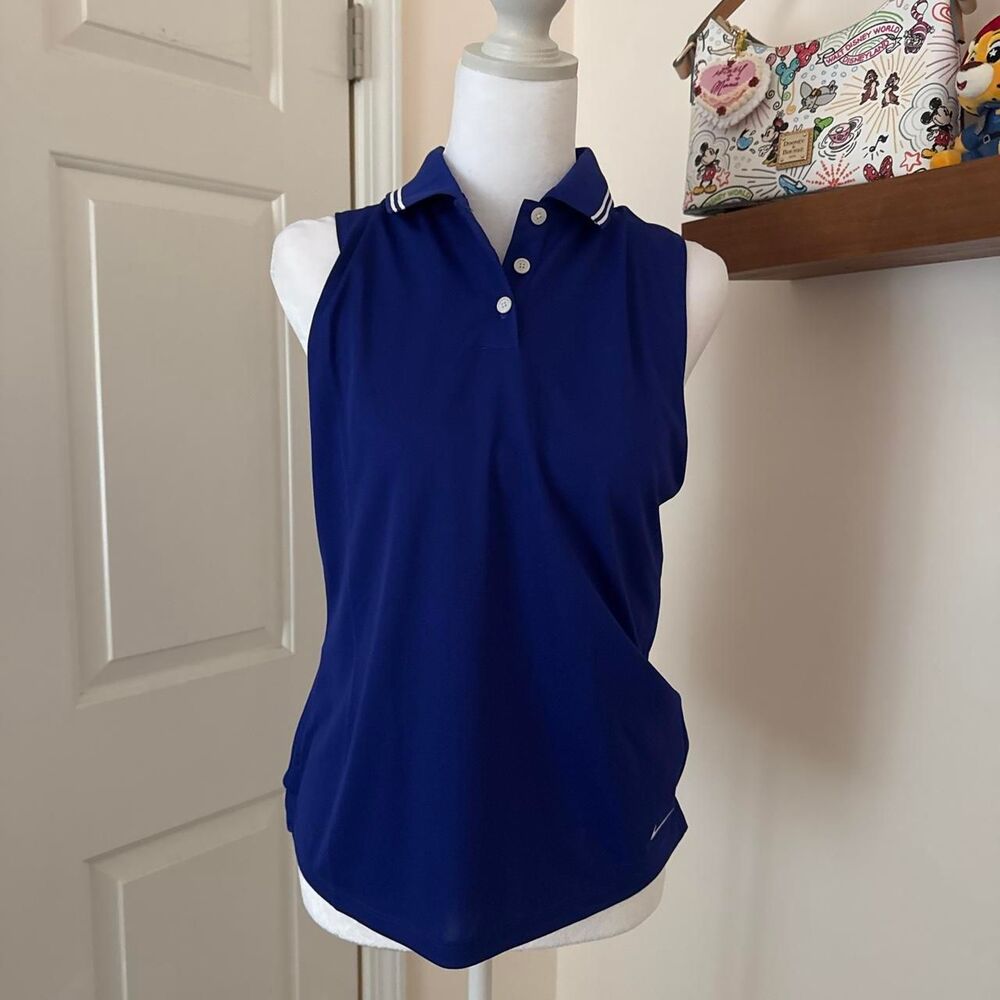 Nike Women's Blue and Navy Polo-shirts
